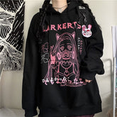 Kapuzenpullover mit Anime-Print